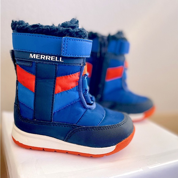 **EUC** MERRELL JR. ALPINE PUFFER WATERPROOF CALF-HIGH SNOW-BOOTS - Picture 4 of 9